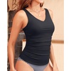image:imageTankini Swim Top Only  Tummy Control Bathing Suit Top Modest Swimsuit Top No BottomBlack