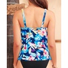 image:imageTankini Swim Top Only  Tummy Control Bathing Suit Top Modest Swimsuit Top No BottomBlue Flowers