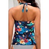 image:imageWomen Tankini Bathing Suit Top  Halter Swim Tops Only Tummy Control No Bottom SwimwearBlack Flower