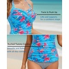 image:imageWomen Tankini Bathing Suit Top  Halter Swim Tops Only Tummy Control No Bottom SwimwearBlue Floral
