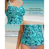image:imageWomen Tankini Bathing Suit Top  Halter Swim Tops Only Tummy Control No Bottom SwimwearGreen Paisley