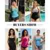 image:imageWomen Tankini Bathing Suit Top  Halter Swim Tops Only Tummy Control No Bottom SwimwearPink Flower