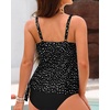image:imageWomen Tankini Swim Top Only  Swimsuit Bathing Suit Top Side Tie Swim Top No Bottom 2025Black Dot