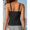 image:imageWomen Tankini Top Only  Tummy Control Bathing Suit Top 2025 Modest Swim Tank Top Swimsuits No BottomBlack