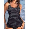image:imageWomens Flowy Tankini Tops Only  Modest Bathing Suit Loose Fit Swimsuit Swim Tops No Bottom 2025 Available in PlusCamo
