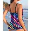 image:imageWomens Flowy Tankini Tops Only  Modest Bathing Suit Loose Fit Swimsuit Swim Tops No Bottom 2025 Available in PlusColor Striped