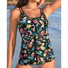 image:imageWomens Flowy Tankini Tops Only  Modest Bathing Suit Loose Fit Swimsuit Swim Tops No Bottom 2025 Available in PlusColorful Floral2