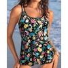 image:imageWomens Flowy Tankini Tops Only  Modest Bathing Suit Loose Fit Swimsuit Swim Tops No Bottom 2025 Available in PlusColorful Floral2