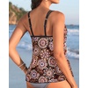 image:imageWomens Flowy Tankini Tops Only  Modest Bathing Suit Loose Fit Swimsuit Swim Tops No Bottom 2025 Available in PlusMandala