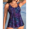 image:imageWomens Flowy Tankini Tops Only  Modest Bathing Suit Loose Fit Swimsuit Swim Tops No Bottom 2025 Available in PlusStar Whole Sky