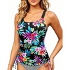 image:imageWomen Tankini Top Only  Tummy Control Bathing Suit Top 2025 Modest Swim Tank Top Swimsuits No BottomColorful Floral