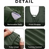 image:imagePlus Size Bikini Two Piece Swimsuit  Women High Waisted Tummy Control Bathing Suit with Sleeve Swimwear 2025Army Green