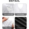 image:imagePlus Size Bikini Two Piece Swimsuit  Women High Waisted Tummy Control Bathing Suit with Sleeve Swimwear 2025White and Black