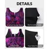 image:imageTalisea Tankini Two Piece with Shorts  Womens Tummy Control Swimsuit with Pockets Bathing Suit with VWire Boy ShortsPurple Leaf