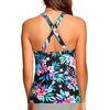 image:imageTummy Control Tankini Top Only  Women Twist V Neck Swim Tops Criss Cross Swimsuit Bathing Suit Top 2025Colorful Floral