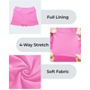image:imageWomens Mid Rise Swim Skirt  Bathing Suit Skirt with Builtin Shorts Split Skort Swimsuit Bottoms Swimwear 2025Pink