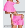image:imageWomens Mid Rise Swim Skirt  Bathing Suit Skirt with Builtin Shorts Split Skort Swimsuit Bottoms Swimwear 2025Pink
