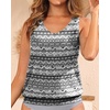 image:imageBlouson Tankini Tops for Women  Loose Fit Swim Top Only No Bottom Bathing Suit Modest Swimsuit Top 2025Black Tribal