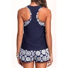 image:imageTalisea 3 Piece Tankini Swimsuits Women  Athletic Swim Tank Top with Bra and Boyshorts Bathing Suits Modest Swimwear 2026Navy Geometry