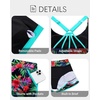 image:imageTalisea 3 Piece Tankini with Shorts  Modest Swimsuit Tummy Control Bathing Suits Athletic Sports Swimwear with PocketsAqua Colorful Floral