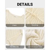 image:imageTalisea Plus Size Swimsuit Cover Up Women  Crochet Beach Romper Knit Bathing Suit Short Sleeve V Neck Swimwear Coverup DressBeige