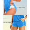 image:imageTalisea Women 2 Piece Tankini Swimsuit with Pockets Boy Shorts Modest Bathing Suit Tummy Control Tank TopBlue Green
