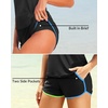 image:imageTalisea Women 2 Piece Tankini Swimsuit with Pockets Boy Shorts Modest Bathing Suit Tummy Control Tank TopColorful Black