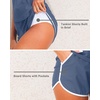 image:imageTalisea Women 2 Piece Tankini Swimsuit with Pockets Boy Shorts Modest Bathing Suit Tummy Control Tank TopGray Blue