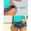 image:imageTalisea Women 2 Piece Tankini Swimsuit with Pockets Boy Shorts Modest Bathing Suit Tummy Control Tank TopGreen Floral