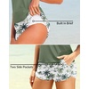 image:imageTalisea Women 2 Piece Tankini Swimsuit with Pockets Boy Shorts Modest Bathing Suit Tummy Control Tank TopGreen Palm Tree