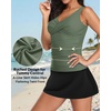 image:imageTalisea Womens Tankini Bathing Suits with Skirt Two Piece Tummy Control Swimsuits Ladies SwimwearArmy Green