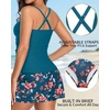 image:imageTalisea Womens Tankini Bathing Suits with Skirt Two Piece Tummy Control Swimsuits Ladies SwimwearBlue Floral