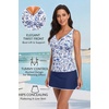 image:imageTalisea Womens Tankini Bathing Suits with Skirt Two Piece Tummy Control Swimsuits Ladies SwimwearPorcelain Blue