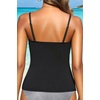 image:imageTalisea Womens Tankini Top Only Tummy Control Bathing Suits Top U Neck Swimwear Tops No BottomBlack
