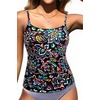 image:imageTalisea Womens Tankini Top Only Tummy Control Bathing Suits Top U Neck Swimwear Tops No BottomColorful Paisley