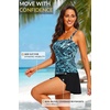 image:imageTalisea Womens Two Piece Tankini Bathing Suits with Skirt Tummy Control Swimsuits Ladies SwimwearBlue Paisley