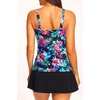 image:imageTalisea Womens Two Piece Tankini Bathing Suits with Skirt Tummy Control Swimsuits Ladies SwimwearColorful Floral