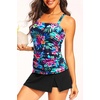 image:imageTalisea Womens Two Piece Tankini Bathing Suits with Skirt Tummy Control Swimsuits Ladies SwimwearColorful Floral
