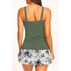 image:imageTalisea Womens Two Piece Tankini Bathing Suits with Skirt Tummy Control Swimsuits Ladies SwimwearGreen Palm Tree