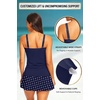 image:imageTalisea Womens Two Piece Tankini Bathing Suits with Skirt Tummy Control Swimsuits Ladies SwimwearNavy Dot