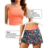 image:imageTalisea Womens Two Piece Tankini Bathing Suits with Skirt Tummy Control Swimsuits Ladies SwimwearOrange Floral