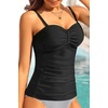 image:imageTalisea Womens Underwire Tummy Control Swimsuit Top with Push Up  No Bottom IncludedBlack