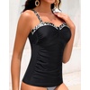 image:imageTalisea Womens Underwire Tummy Control Swimsuit Top with Push Up  No Bottom IncludedBlack Floral