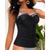 image:imageTalisea Womens Underwire Tummy Control Swimsuit Top with Push Up  No Bottom IncludedBlack Floral