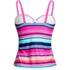 image:imageTalisea Womens Underwire Tummy Control Swimsuit Top with Push Up  No Bottom IncludedColorful Striped