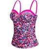 image:imageTalisea Womens Underwire Tummy Control Swimsuit Top with Push Up  No Bottom IncludedPink Flower