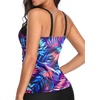 image:imageTalisea Womens Underwire Tummy Control Swimsuit Top with Push Up  No Bottom IncludedPurple Leaves