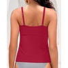 image:imageTalisea Womens Underwire Tummy Control Swimsuit Top with Push Up  No Bottom IncludedRed