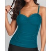 image:imageTalisea Womens Underwire Tummy Control Swimsuit Top with Push Up  No Bottom IncludedTeal