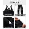 image:imageTankini Swimsuits with Shorts  Two Piece Tummy Control Bathing Suit Side Tie Top with Boy Short BottomBlack